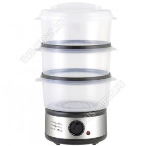 Пароварка 3-х ярусная 7,5л 800Вт (6) 