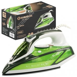 Утюг керамическая подошва 2600Вт пар 120г/мин,д ля воды 450мл, зеленый (1) 