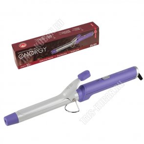 Эл.щипцы д/завивки локонов, керам. 53Вт d2,5см, фиолет/серебро (24) 