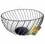 Фруктовница черная круглая (d26 h14см) 