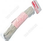 Резинка бельевая 0,8смх8м,полиэстр,белый (10)