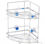 .БРИЛЛИАНТ синий Полка настен 2-х ярус,углов. (25х25 h38см) (6) 