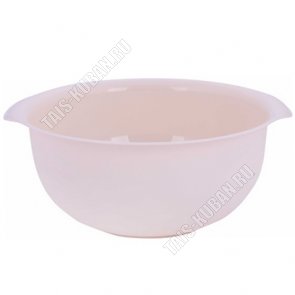 Миска кругл 5л бежев с ручк 