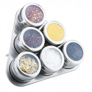 Набор для специй 6пр*100мл на магнитной подставке (12) 