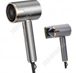 Фен 2000Вт 3 температурных режима, черный/золотой (12) 