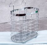 Подставка для столовых приборов,2-х секционная (15х8 h13см) 