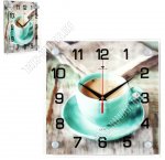 Часы (стекло/ДВП) квадрат (25х25см) 