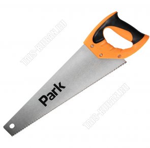 Ножовка по дереву 500мм,7зубьев на дюйм, инструментальная сталь, толщина лезвия 0,8мм, двухкомпонентная ручка, оранжевый/черный (6) 