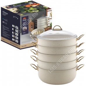 Мантоварка 4-х ярусная 7,5л d30см h40см (1) Горянка 