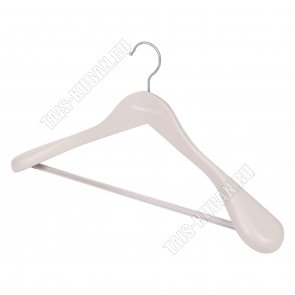 Вешалка (дерево) пудров L45см, широк.плечи (1) 