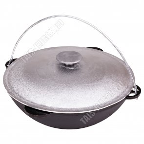 Казан татарский с алюминиевой крышкой 8,0л d36см (1) 