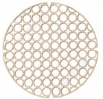 Решетка для раковины круглая d27см, слоновая кость (30) 