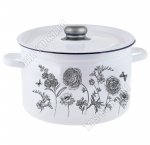 Je t’aime Кастрюля белый (цилиндр) 7,0л (4) 