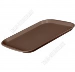 Поднос прям.(47х35,5 h2,5см) тем.коричнев (20) 
