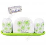 Нежность/Зеленые одуваны Специи набор 2шт и салфетниц, п/у (36)