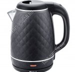 Чайник пластик+нерж. 1,8л 2200Вт,чёрный (12) 