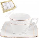 Чай- 4пр 240мл (чашка-квадрат/блюдце квадрат) п/у