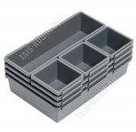 Лоток-вклад сборн.16 секц, графит, 