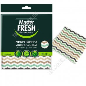 Салфетка микрофиб.(30х30см) зиг-заг (30) 