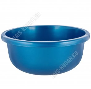 Таз 6,5л индиго,кругл (d30,5 h13,5см) (5) 