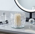 Подсвечник (стекло) на 1свечу  h7,5см d19,5см 