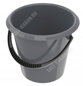 Ведро хоз-ное 8л круг (d29,5 h25см) графит (20) 