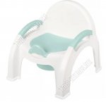 Горшок-кресло детский, с крышк (31х30 h30см) зелен, Бытпласт (10) 