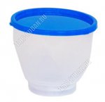 Контейнер синий/прозр, кругл 0,33л (d9 h8,5см) (54) 