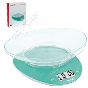 Весы кухонные электронные до 5 кг с чашей 