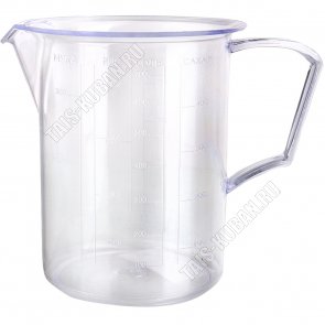 Кружка мерн.0,5л ,(d10 h12см) прозр (24) 