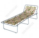 Раскладушка до 60кг ДЕТСКАЯ, жесткое основание ложе ТЕНТ/хлопок (1524х617мм) 