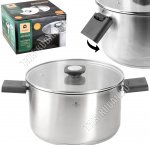 Ascent Кастрюля 5,9л d24см,ф.цилиндр (4) сталь 304