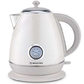 Чайник нерж. 1,7л 2200Вт диск,бел/серый (6) 