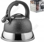 Чайник нержавеющая сталь 2,7л со свистком,черный 