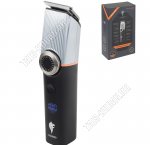 Машинка д/стрижки (аккум) 3Вт,2насад,2ск,керам.лезвия,LED дисплей,функц. блокир,в комп-те USB шнур,щеточ,масло,сталь (24) 