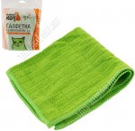 Салфетка микрофибра, вафельн (30х30см) зелен. (40) 