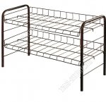 Полка д/обуви 2-х ярусная (66х28 h44см) медный (9)