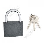 FALCO Замок навесной,серый 50мм чугун,закален.дужка,авто.запирание,3 ключа(12)