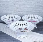 Ваза на ножке, кругл.(d30 h14см) 