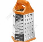 Терка 6-ти гран h23см, нерж.сталь,прорезин.дно,пласт.ручк 