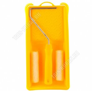 Валик и Малярный н-р д/работ с лаками 2пр (кювета 150х290мм и мини-валик 110мм,мехов.12мм) 