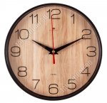 Часы (стекло/пластик) круглые d19,5см 