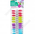 Прищепки д/белья пластик 12шт L8,2см  