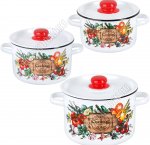 Смак бел Н-р кастрюль 3шт (ф. цил 1,5/2,9/4,5л) мет.крыш,пласт.руч/кноп