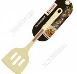 FreshCook Лопатка кулинарная с прорезями (силикон+бамбук) L32х8см (12) 