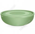Салатник с крышк, зеленый 1,4л (d21 h6см) (36) 