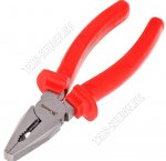 Econom Плоскогубцы 200мм шлиф.пласт.руч. 