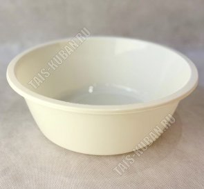 Таз кругл.  8,0л (d35 h10см) бежевый (10) 