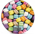 Весы кухонные электронные до 10кг стеклянна платформа d18см