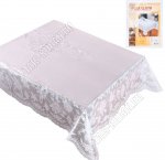 Скатерть ажурная, прям.(137х180см) белый 